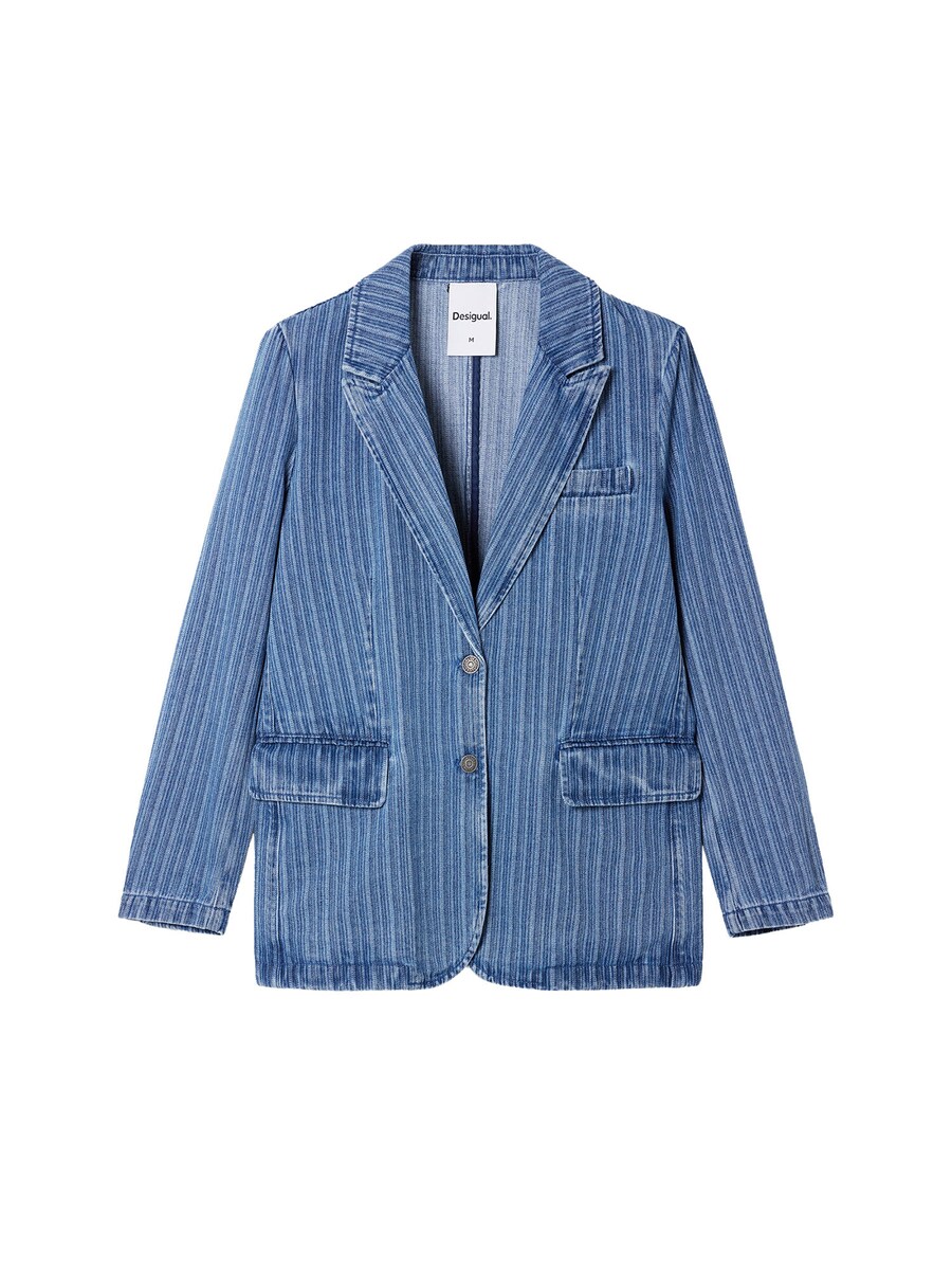 

Классический блейзер Desigual Blazer, цвет blue/opal