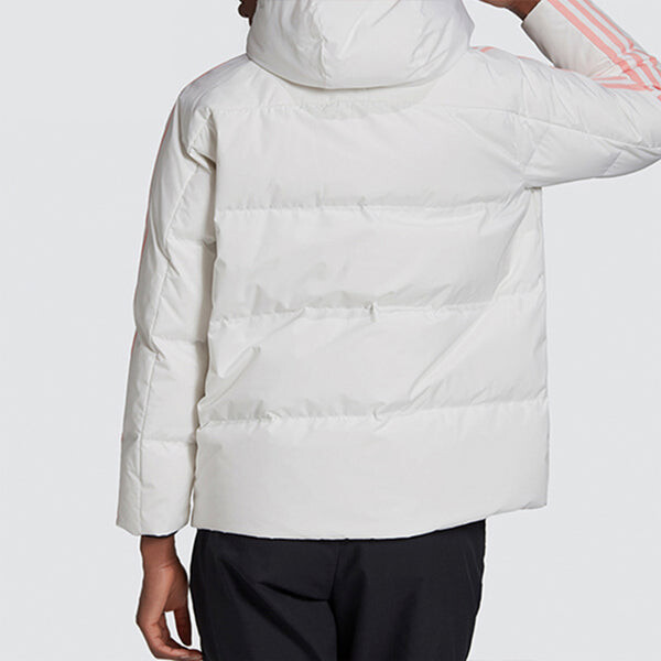 Пуховик (WMNS) adidas Puff Down Jkt Sports Down Jacket White, белый — фото 4