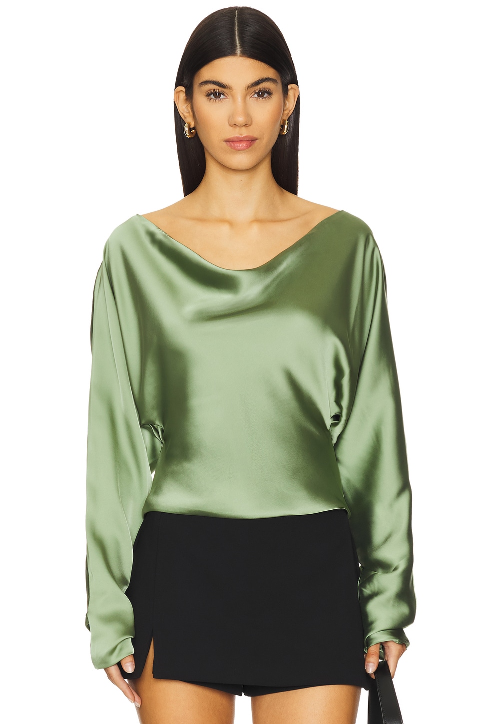 

Топ Maria dolman от Norma Kamali, vintage green
