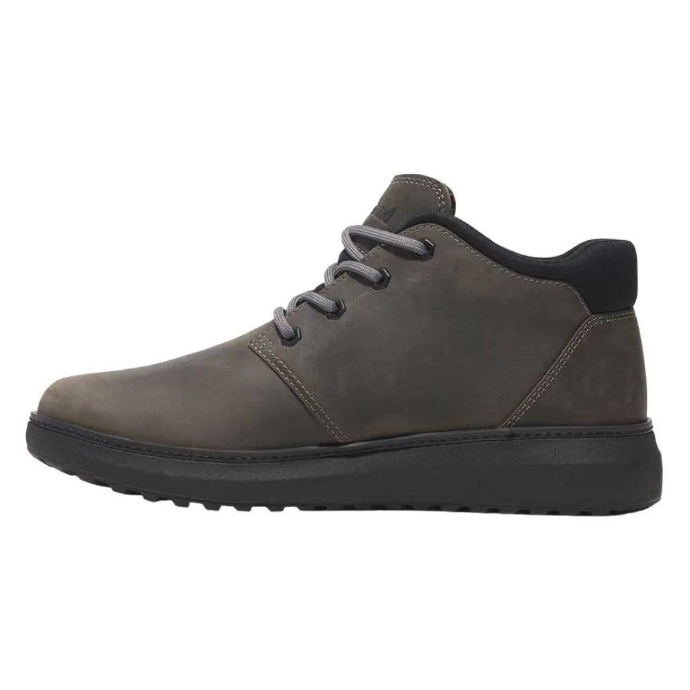 Мужские ботинки Timberland Hudson Road Chukka кожаные короткие, серо-коричневый — фото 3
