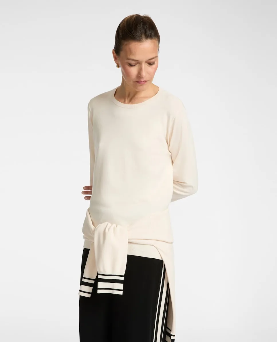 

Женский спортивный джемпер с круглым вырезом Elena Miró, бежевый