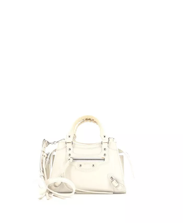 

Мини-сумка Neo Classic City с тиснением из кожи Pre-Owned Balenciaga, белый