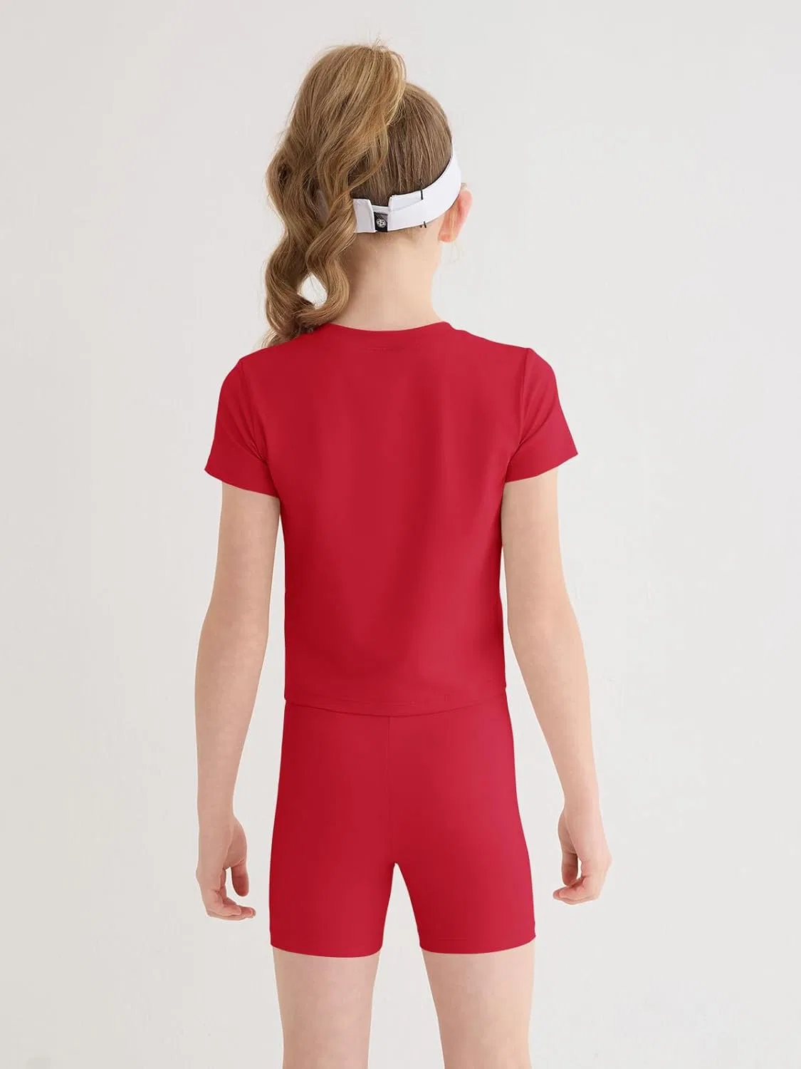 Детский спортивный костюм Haloumoning, футболка и шорты, Red — фото 4
