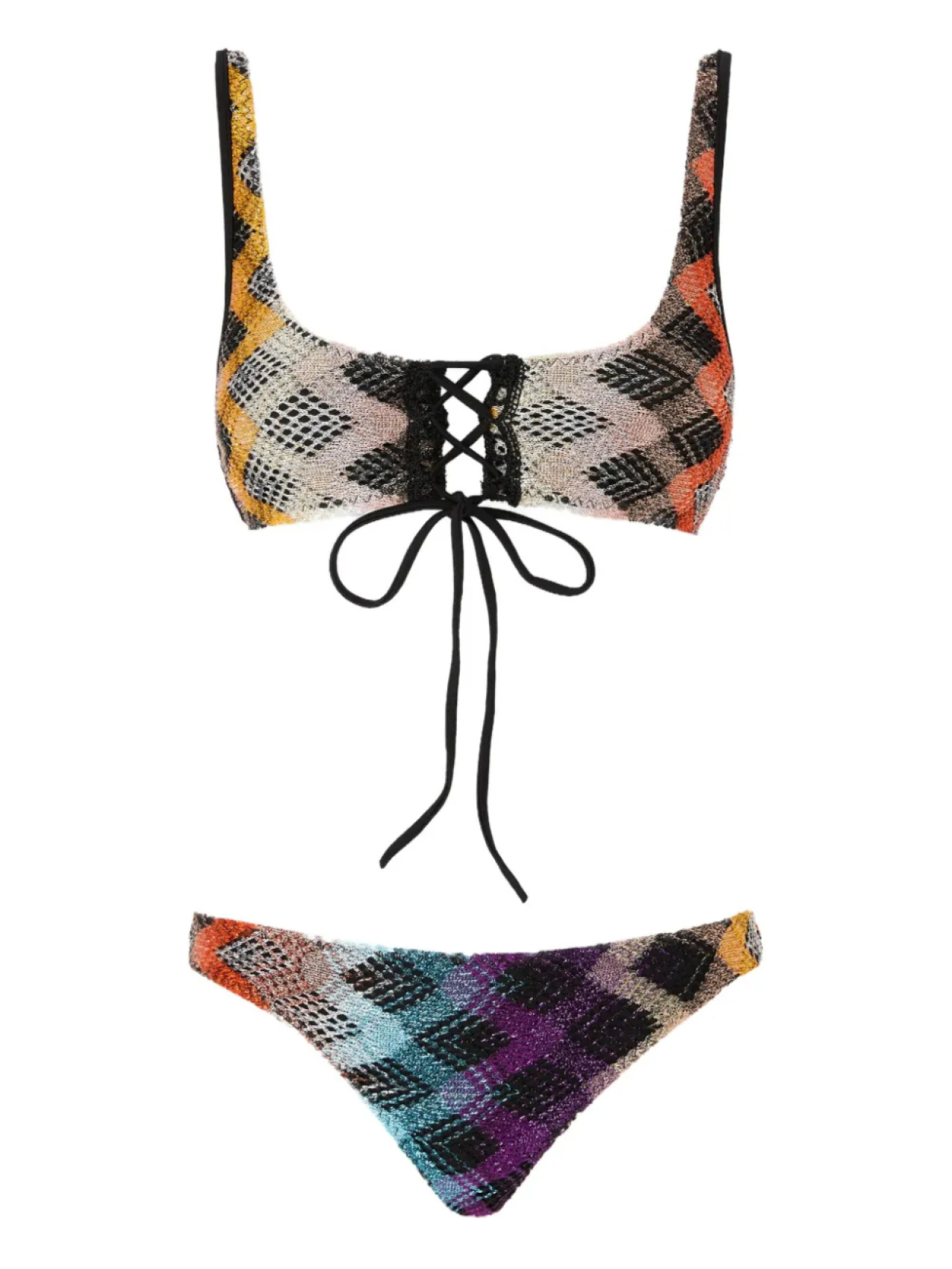 

Бикини с узором зигзаг Missoni, черный