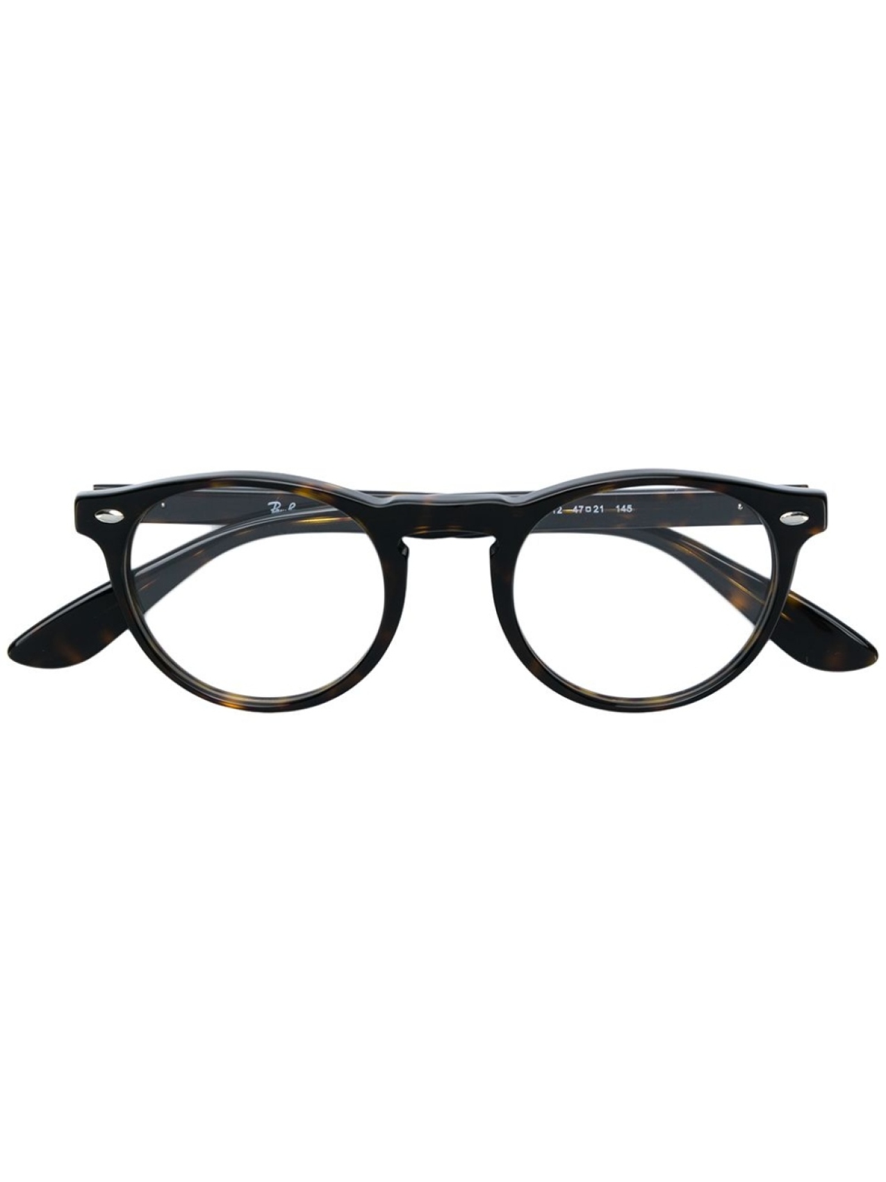 

Круглые очки в черепаховой оправе Ray-Ban, коричневый