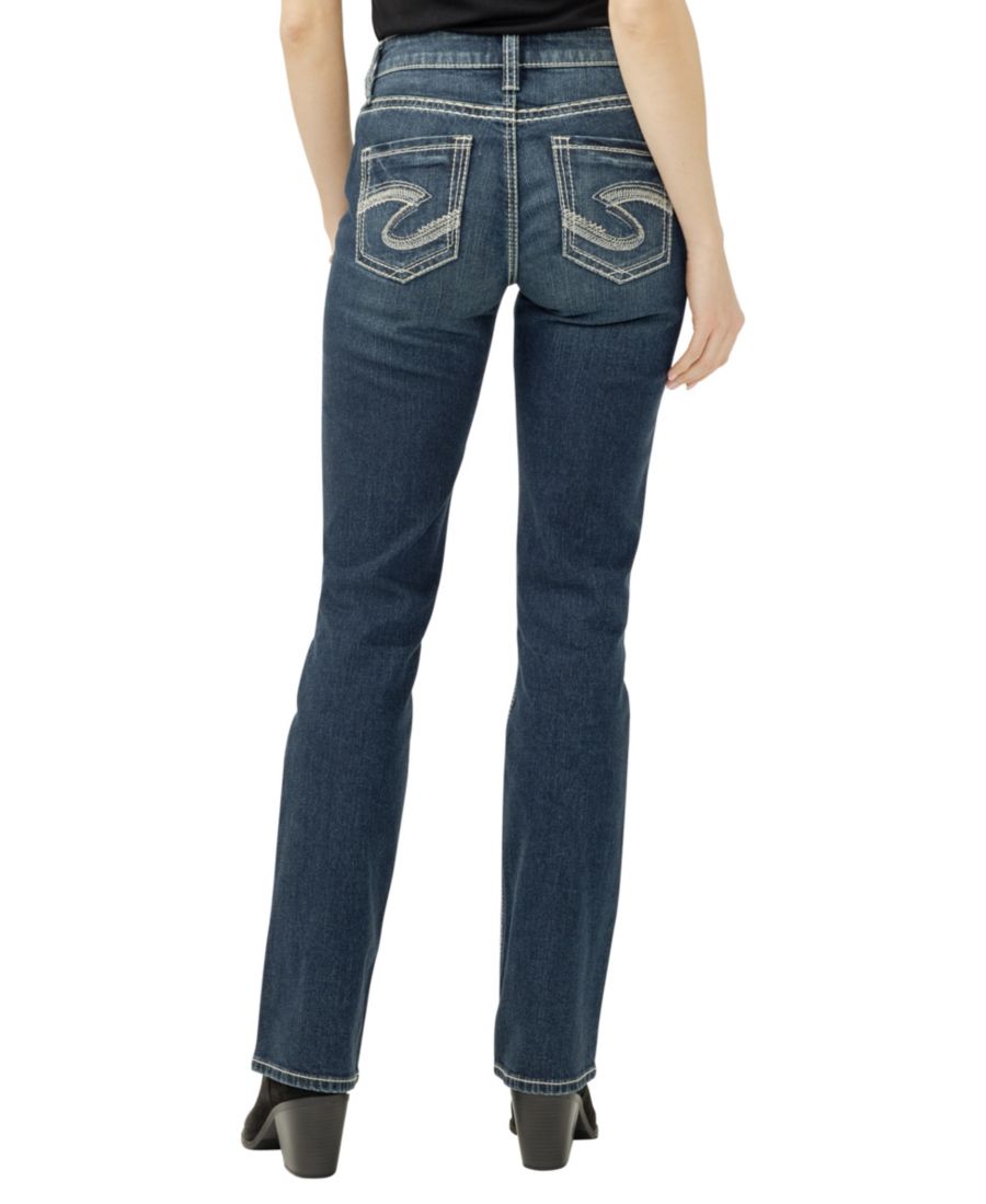 Женские джинсы Suki Mid Rise Curvy Fit Slim Bootcut Silver Jeans Co, Taylor — фото 3
