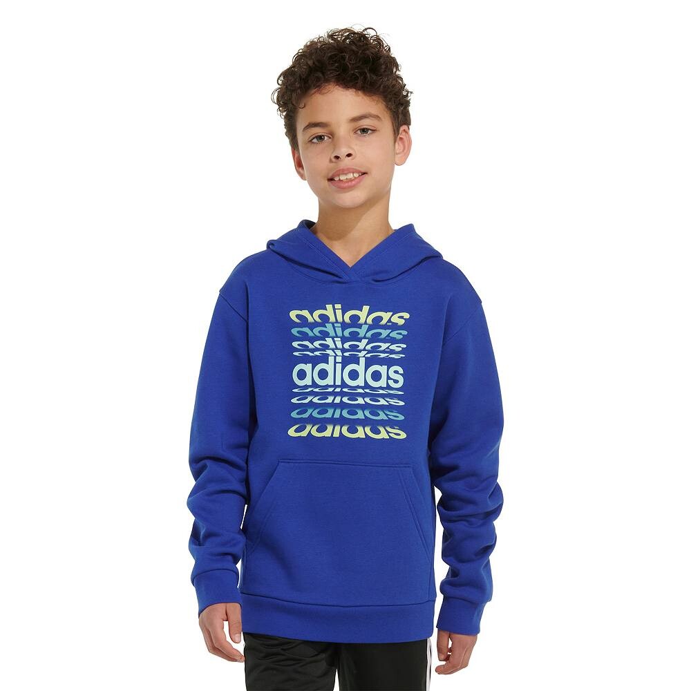 

Толстовка с капюшоном Adidas Brand для мальчиков 4–7 лет, цвет Semi Lucid Blue