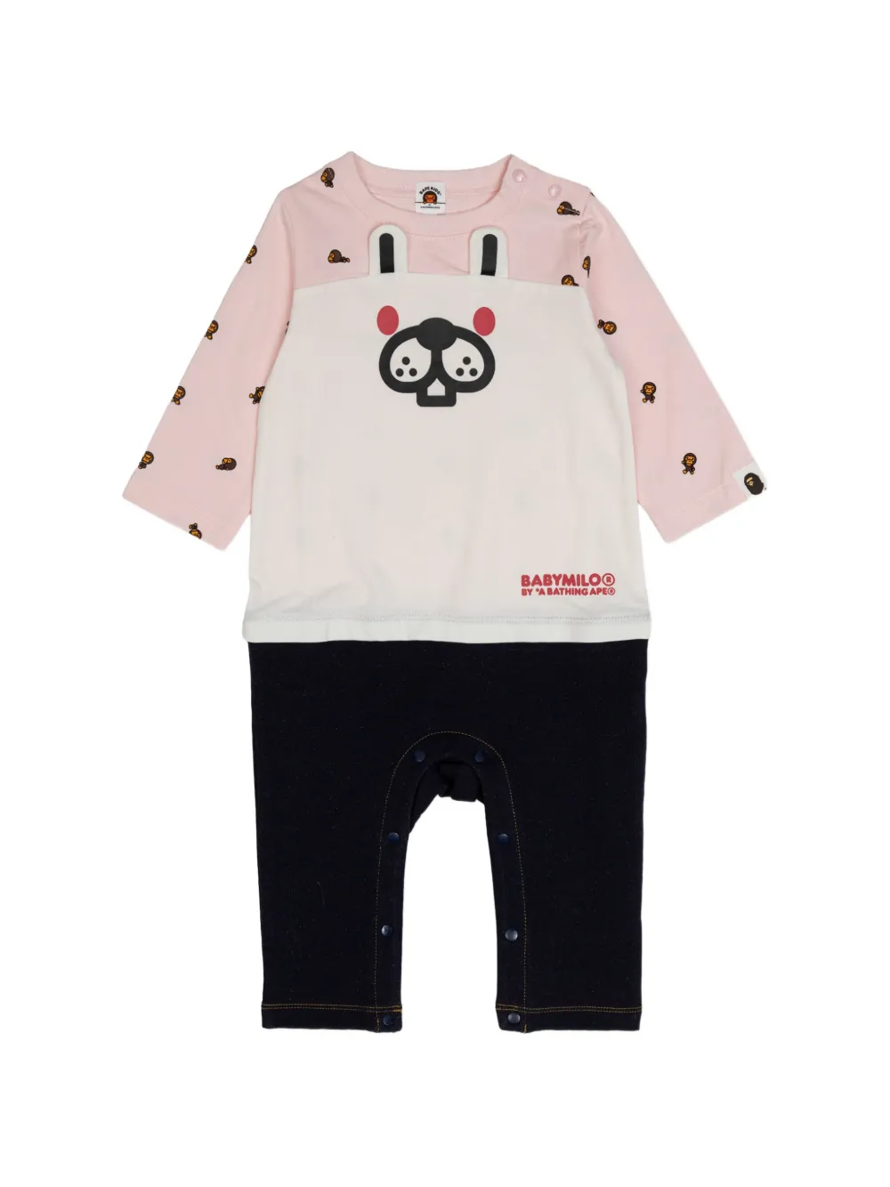 

Комбинезон с принтом A Bathing Ape, розовый