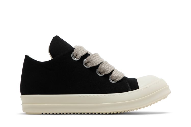 

Кроссовки Rick Owens DRKSHDW Hollywood Jumbo Lace Puffer Low 'Black Milk', черный