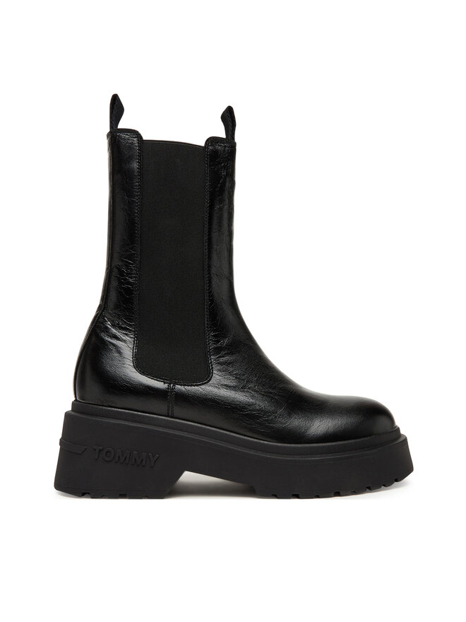 Классические ботильоны Tjw Chunky Shiny EN0EN02888 Tommy Jeans, черный