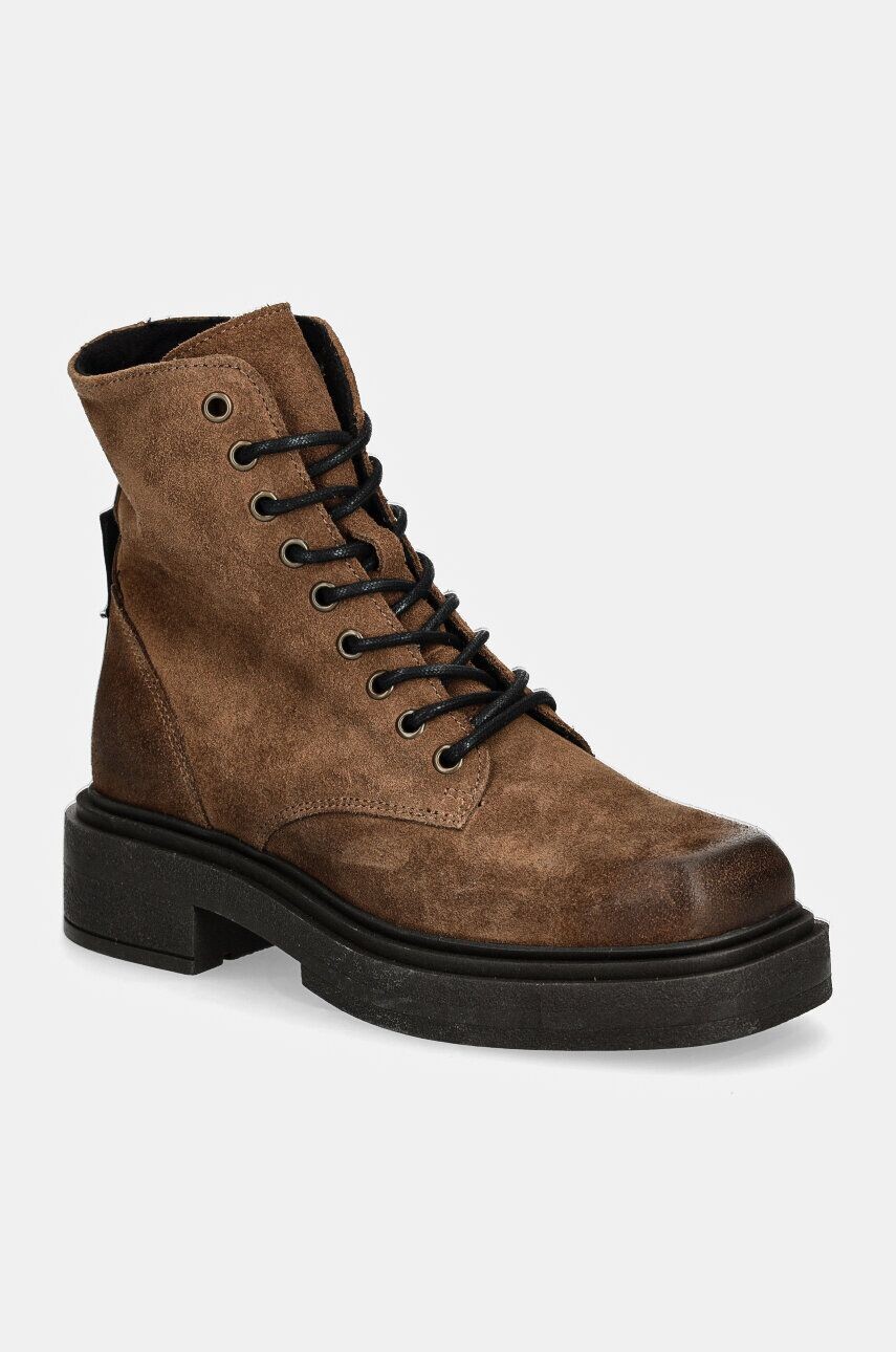 

Замшевые ботильоны Steve Madden Chiney до щиколотки, бежевый