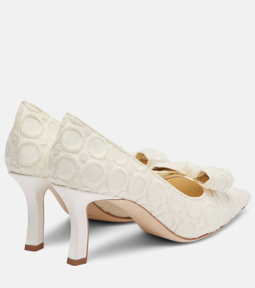 Туфли-лодочки Epirotes 70 из сатина с вышивкой Manolo Blahnik, Ywov 977P/Lcrm 1309 — фото 2