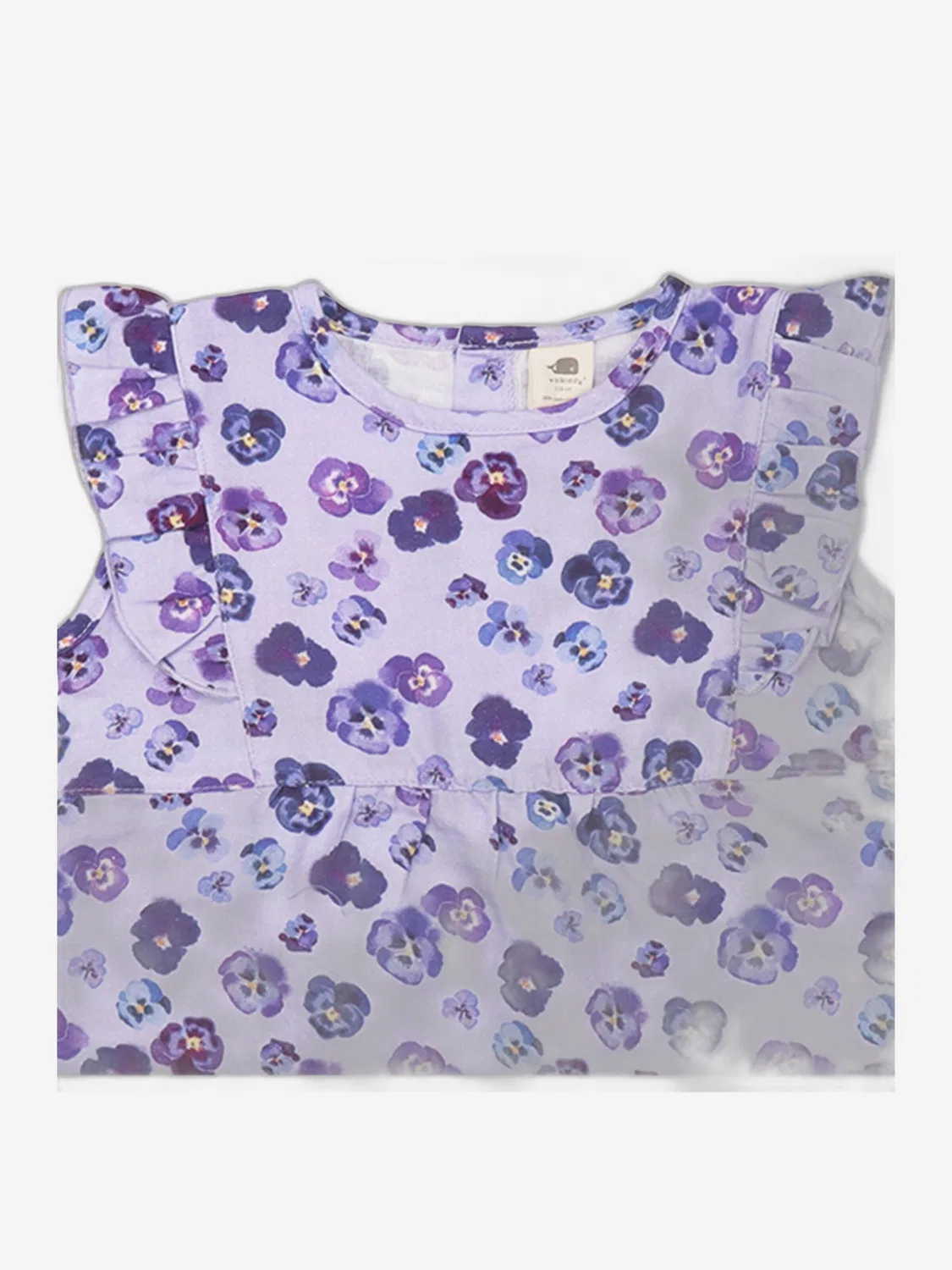Топ 'Walkiddy - Purple Violas Blouse Топ' Walkiddy, Lilac — фото 3