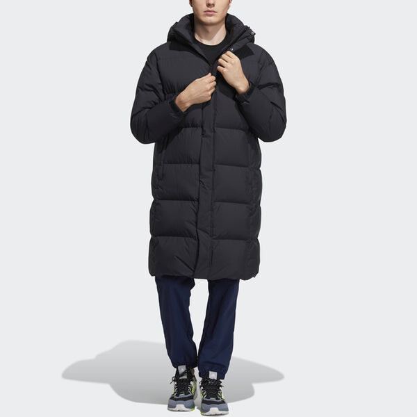 Пуховик adidas Unisex Gd Puffy Lg Co Hooded Down Jacket Black, мультиколор — фото 2