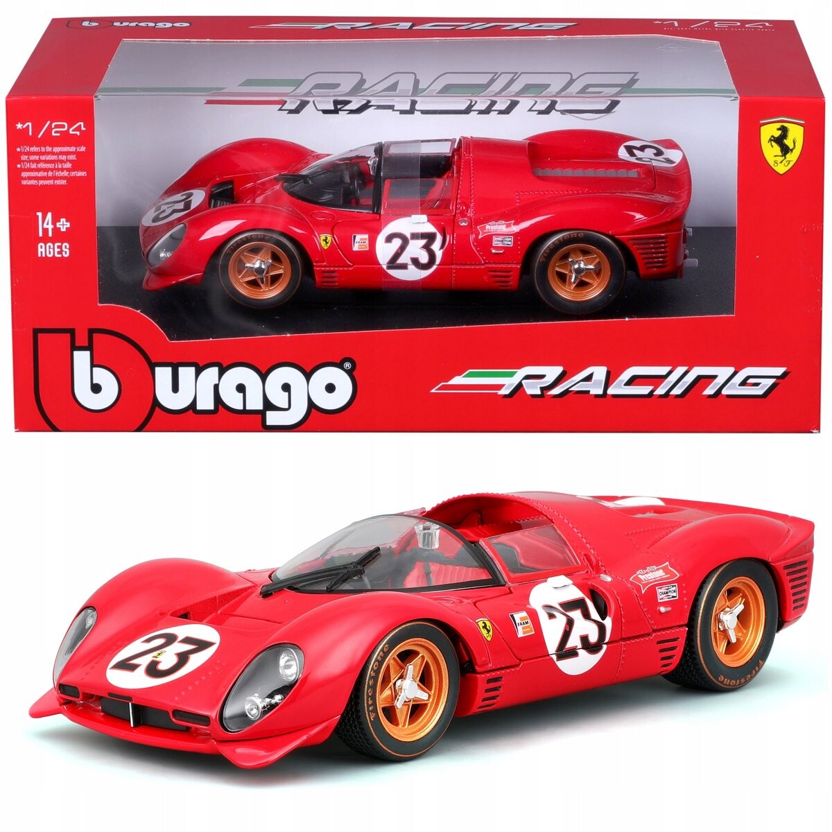 

Ferrari 330 P4 # 23 Daytona 1967 Л. Бандини К. Амон 1:24 Ббураго 18-26310 Bburago