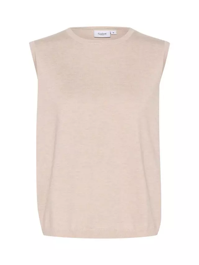 

Топ Saint Tropez Mila Sleeveless Knit, цвет grey/morning/melange