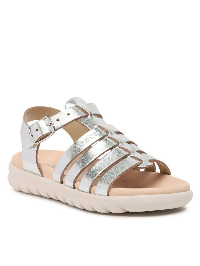 Сандалии J Sandal Soleima Gir J35GSB000CFC1007 Geox, серебро — фото 3