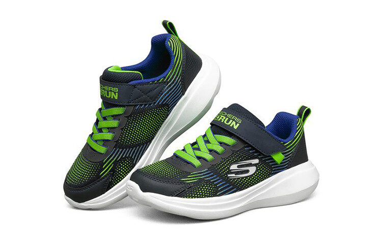 Детские кроссовки GS Low-top Синие/Зеленые Skechers — фото 3