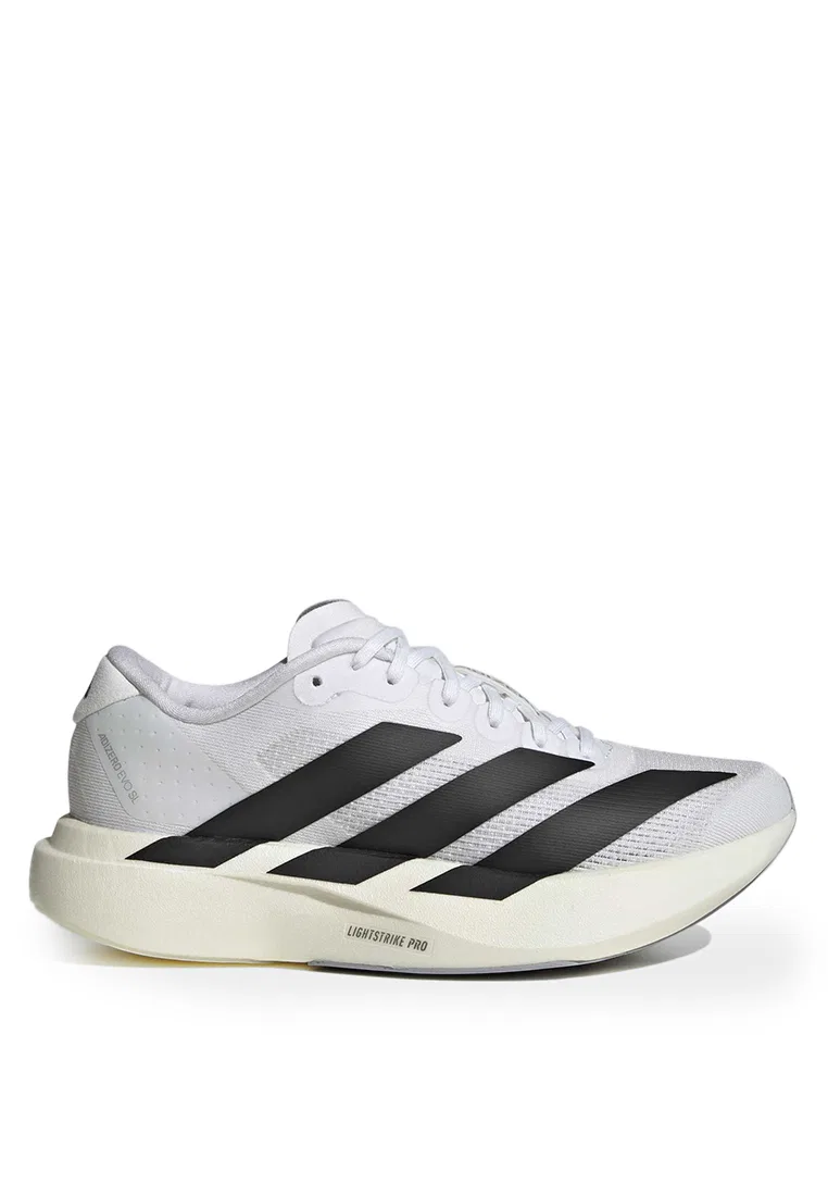 Кроссовки беговые, для юниоров, Adizero Evo SL, Adidas, белый/черный/серый