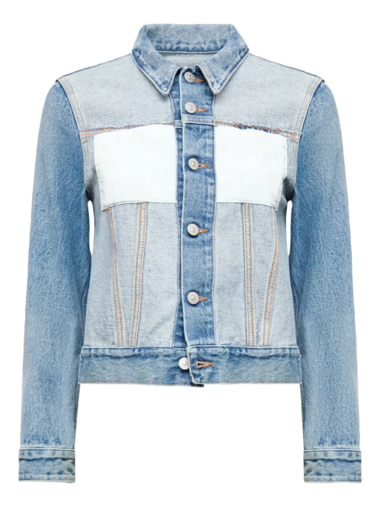 

MM6 Maison Margiela джинсовая куртка в двух тонах, синий