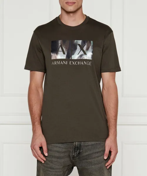 

Футболка Regular fit Armani Exchange, зеленый