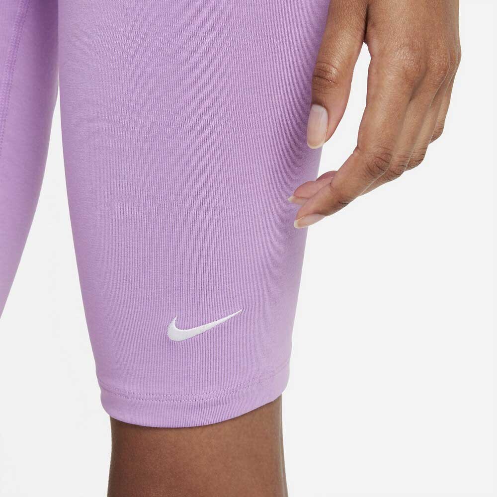Леггинсы спортивные Nike Sportswear Essential Bike Short, фиолетовый — фото 4