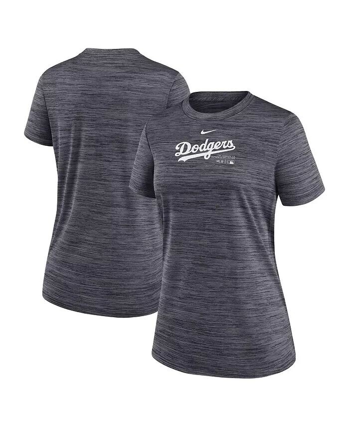 

Черная женская футболка Los Angeles Dodgers Authentic Collection Velocity Performance Nike, черный