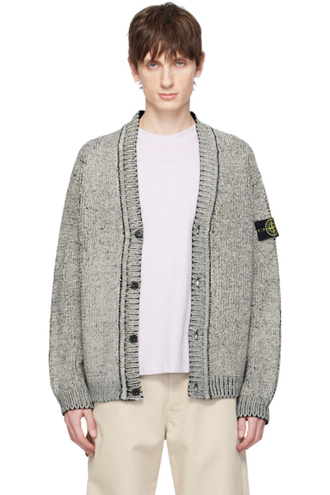 

Черный 5100047 Кардиган из хлопковой синели Stone Island
