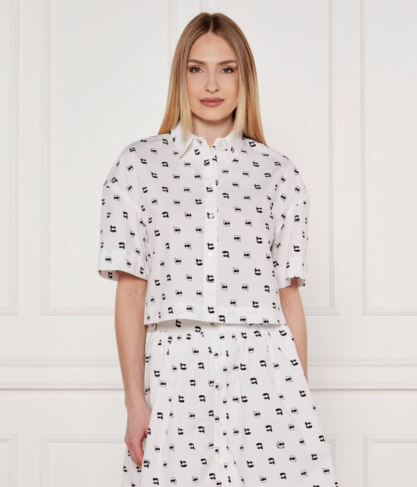 

Рубашка Relaxed fit Karl Lagerfeld, белый
