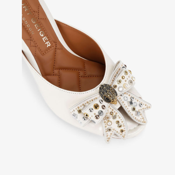 Мюли на каблуке Kurt Geiger London Белгравия кожаные, мультиколор — фото 4
