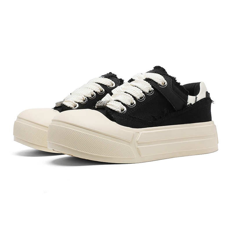 

V05 Низкие скейтерские кроссовки унисекс черные женские, цвет Black Women's