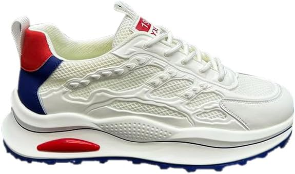 

Дышащие белые кроссовки с сетчатым верхом, толстой подошвой, увеличивающие рост, мужские повседневные удобные кроссовки Generic