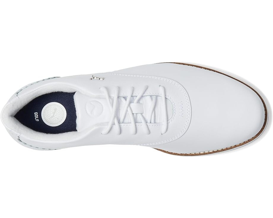 Кроссовки PUMA Golf Avant, цвет Puma White/Deep Navy/Sand Dune — фото 2