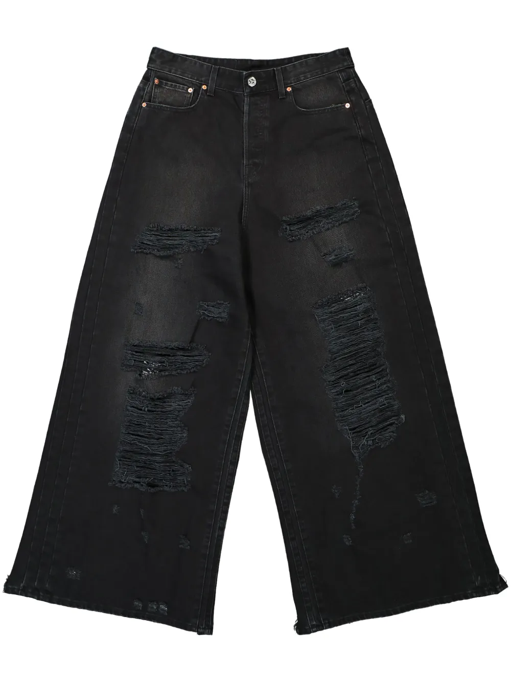 

Джинсы с прорезями VETEMENTS, черный