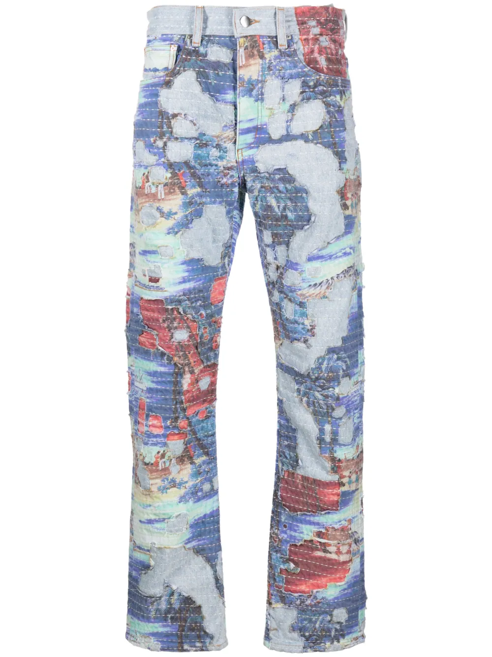 

Прямые джинсы Aloha Boro AMIRI, синий