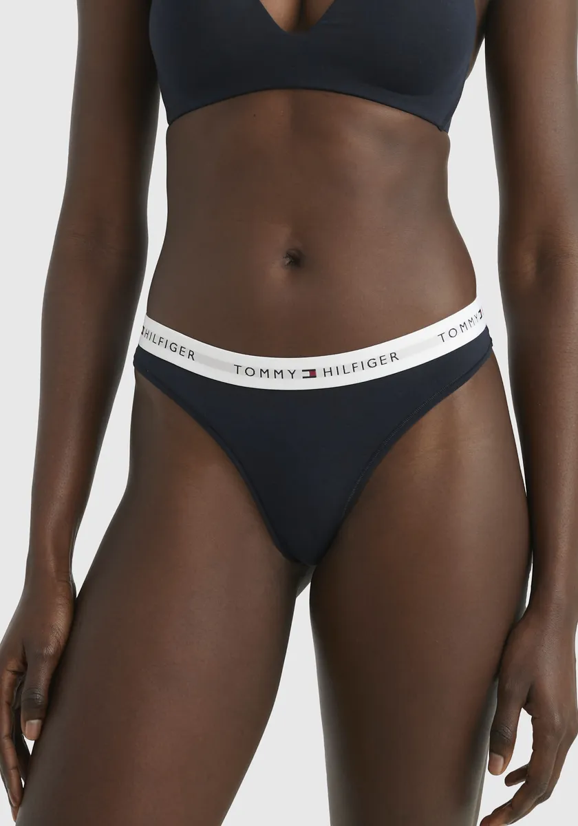 Трусики Tommy Hilfiger Underwear с логотипом на поясе, синий — фото 4