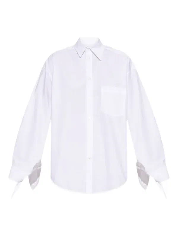 Рубашка из поплина Balenciaga, белый