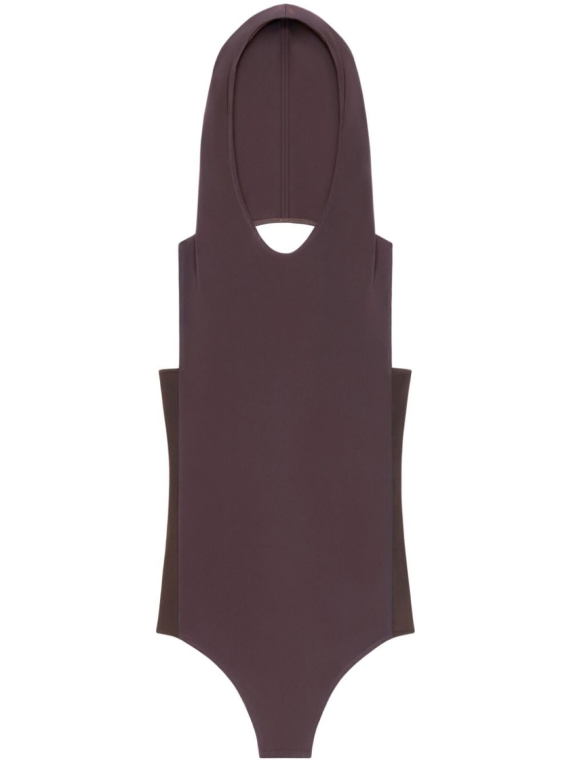

Боди с капюшоном Courrèges, коричневый