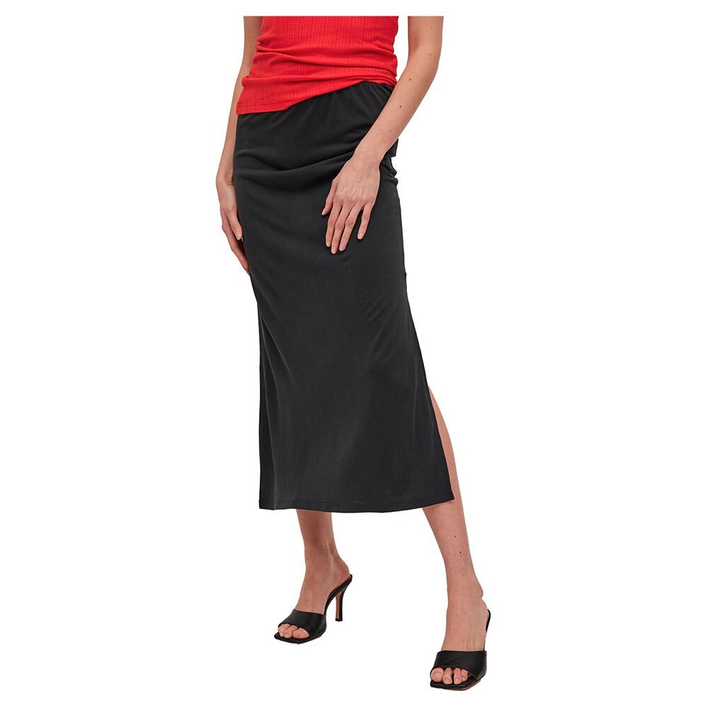 

Юбка Vila Modala High Waist Long, черный