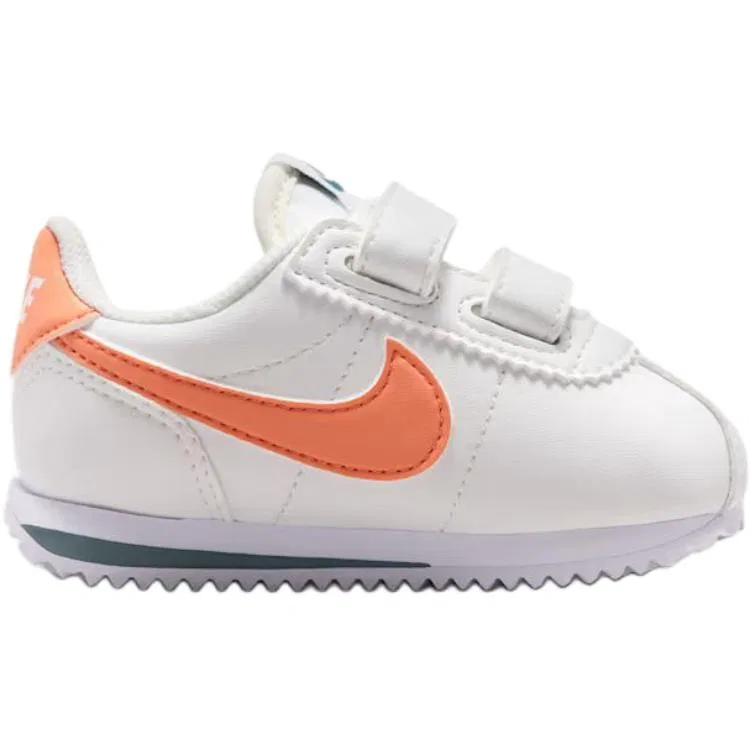 Кроссовки для малышей Nike Cortez бело-оранжевые — фото 3