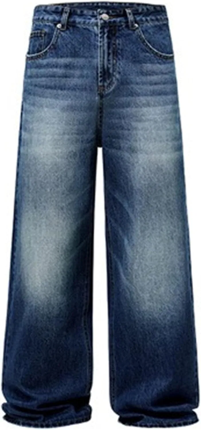 Джинсы свободные Vintage, O Dark Blue — фото 4