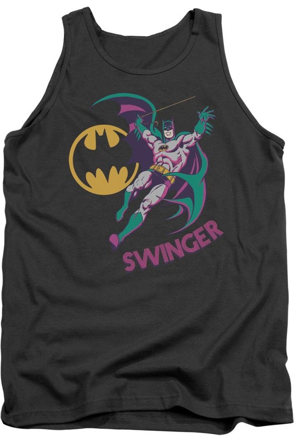 

Майка-топ для взрослых DC Comics Swinger Gildan, цвет charcoal