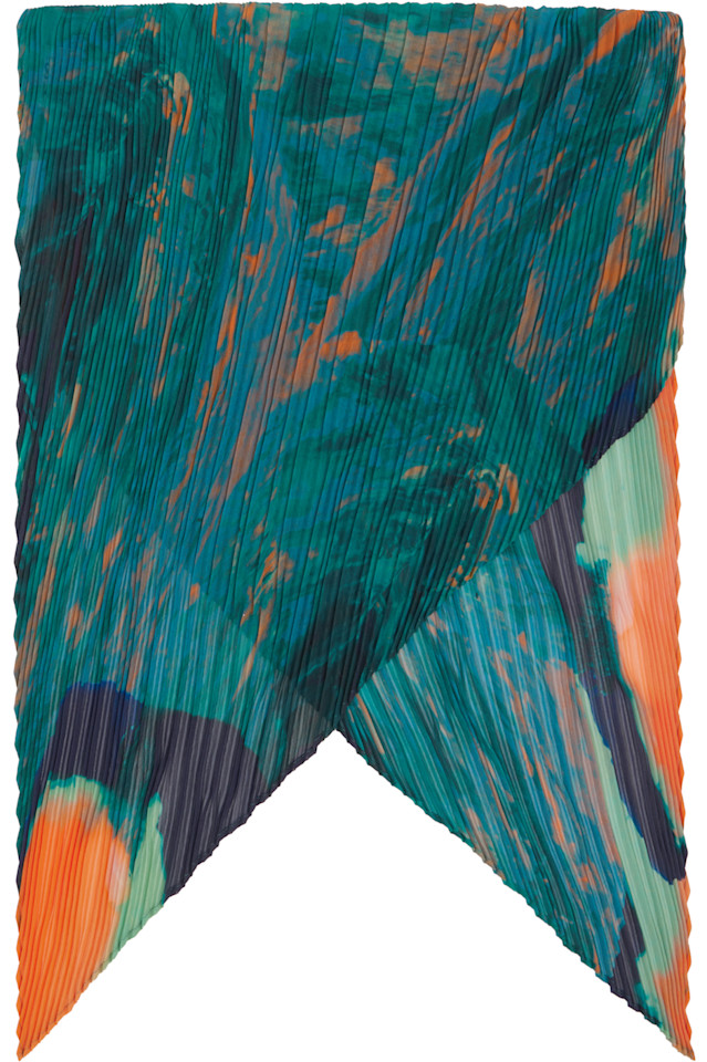 

Агатовый шарф Homme Plissé Issey Miyake, зеленый