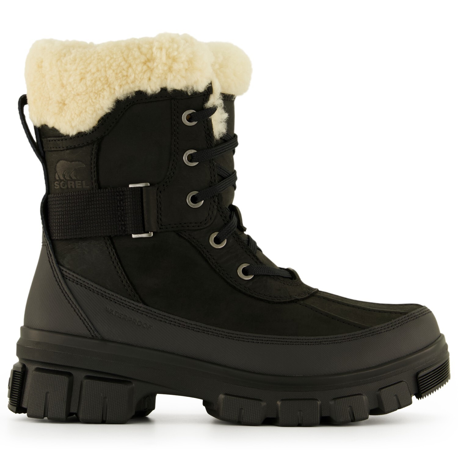 Женские ботинки Sorel Torino V Parc зимние с мехом, черный