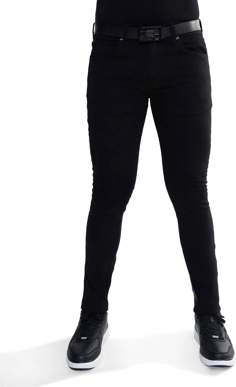 

PAVI ITALY мужские черные джинсы Slim Fit Stretch Denim