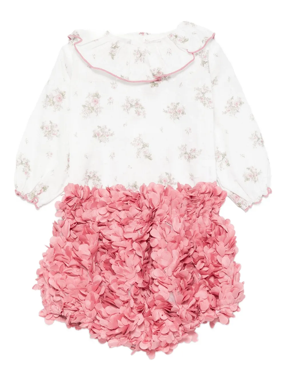 

Комплект боди с цветочным принтом и оборками (комплект из двух) La Stupenderia, белый