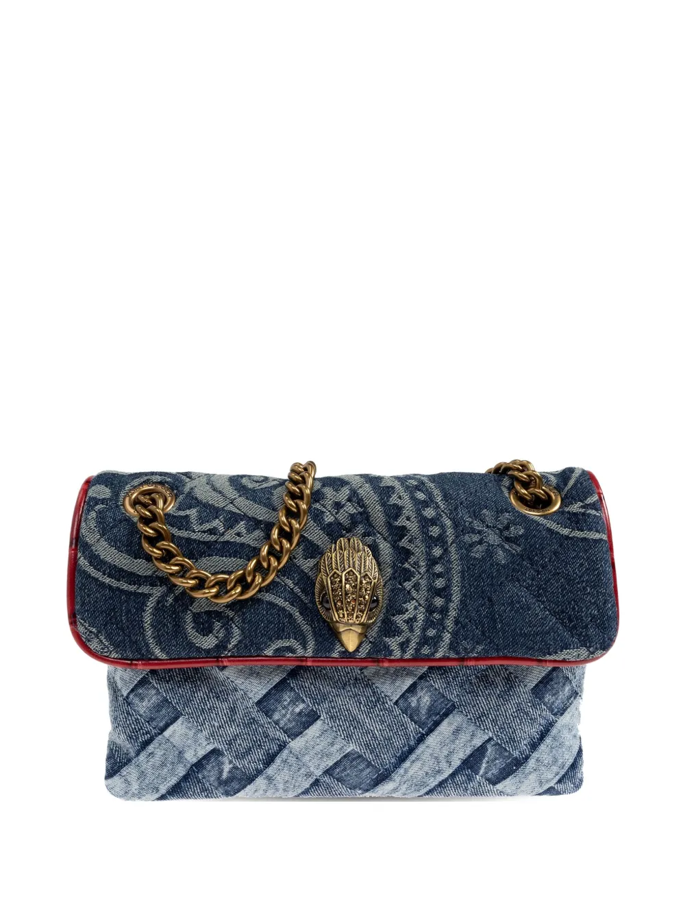 

Мини-сумка через плечо Kensington Soft с принтом пейсли Kurt Geiger London, синий