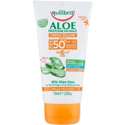 

Солнцезащитный крем для тела с алоэ SPF 50+ 75 мл Equilibra