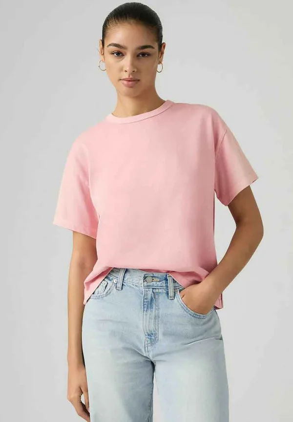 Винтажная футболка с коротким рукавом cora basic tshirt Levi'S, Garment Dye Fa Pinks — фото 3