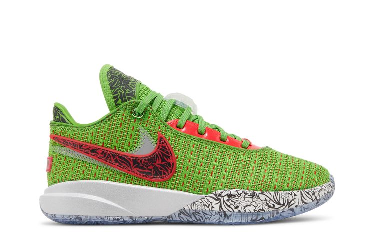 

Кроссовки LeBron 20 GS 'Stocking Stuffer', зеленый
